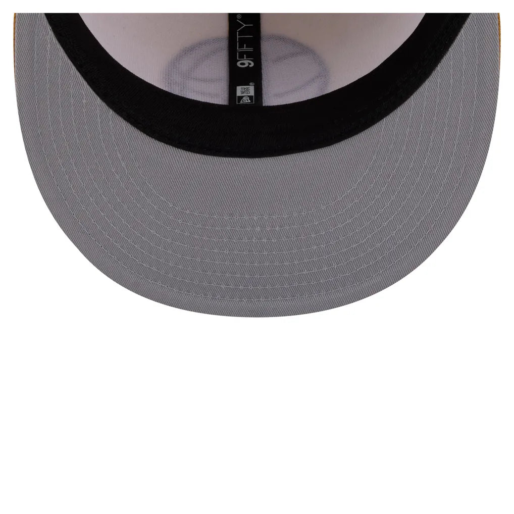 Brooklyn Nets New Era Two-Tone Color Pack 9FIFTY Snapback Hat - Cream/Tan Techwosell