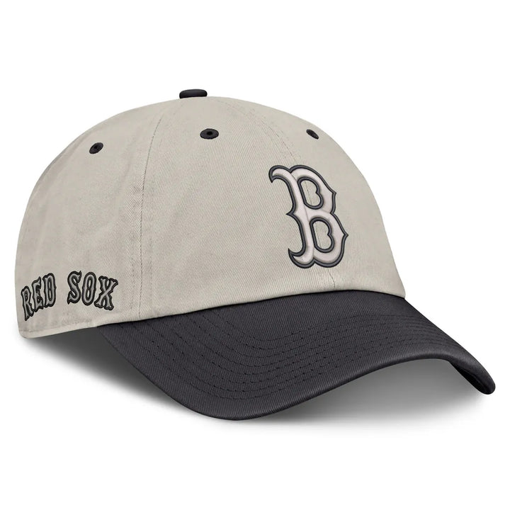 Boston Red Sox Fanatics Frame Adjustable Hat - Beige/Charcoal