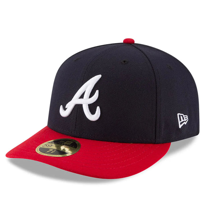 Atlanta Braves New Era Home Authentic Collection On-Field Low Profile 59FIFTY Fitted Hat - Navy/Red