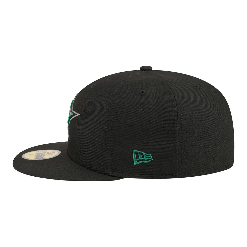 Dallas Stars New Era Color Pop 59FIFTY Fitted Hat - Black