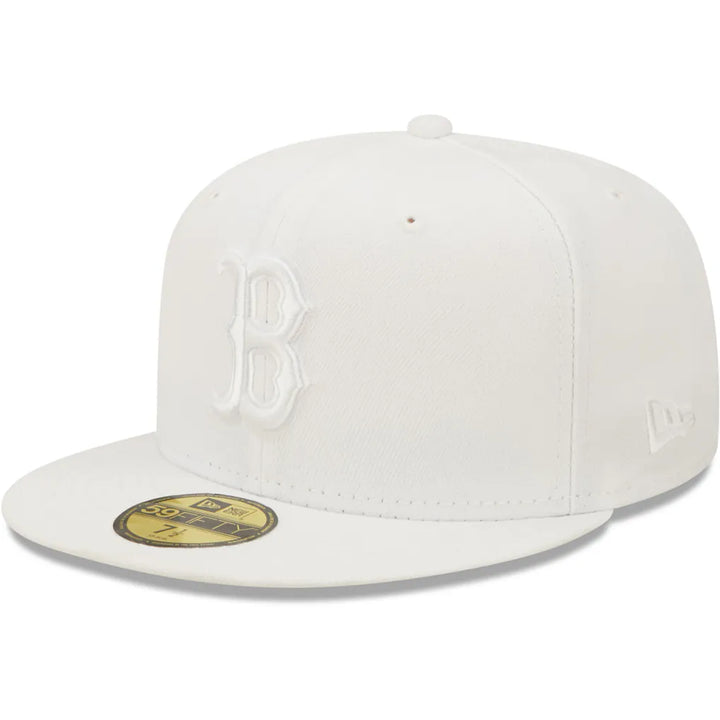 Boston Red Sox New Era White on White 59FIFTY Fitted Hat