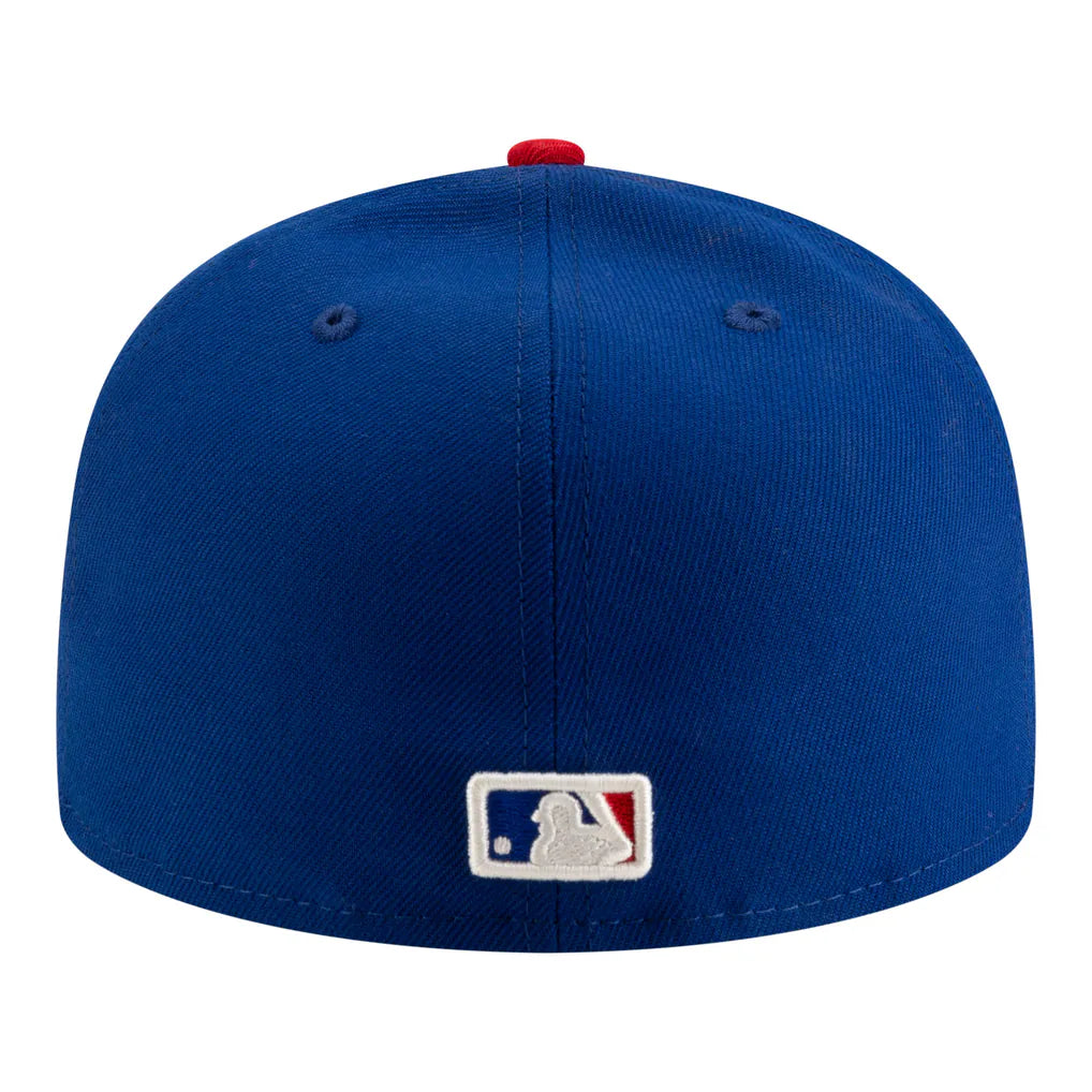 Chicago Cubs New Era 150th Anniversary 59FIFTY Fitted Hat - White/Royal Techwosell
