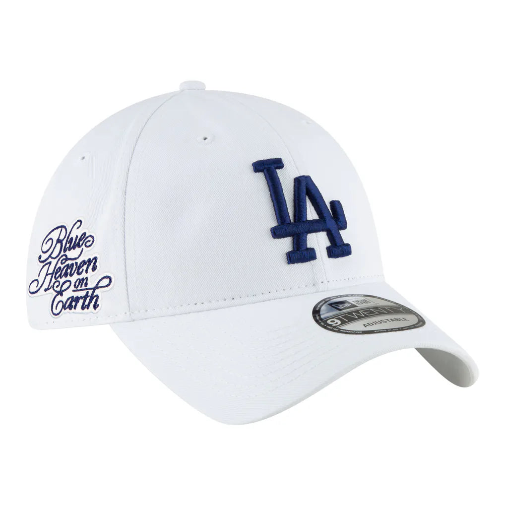 Los Angeles Dodgers New Era Blue Heaven On Earth Casual Classic Adjustable Hat - White