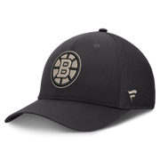 Boston Bruins Fanatics Road Meshback Stretch Hat - Charcoal Techwosell