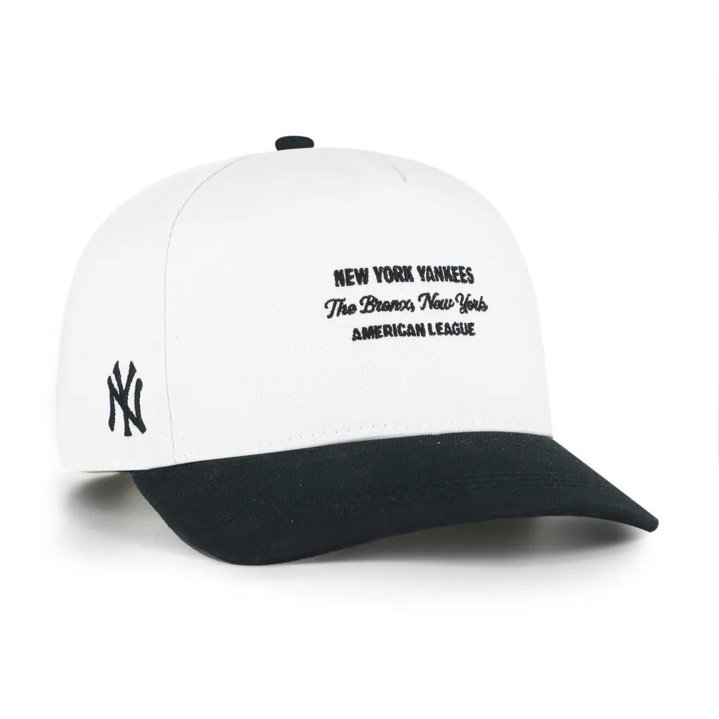 New York Yankees '47 Contemporary Two-Tone Hitch Adjustable Hat - White/Black
