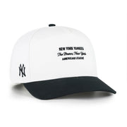 New York Yankees '47 Contemporary Two-Tone Hitch Adjustable Hat - White/Black Techwosell