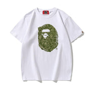 Bathing Ape White T-Shirt without Collar Techwosell