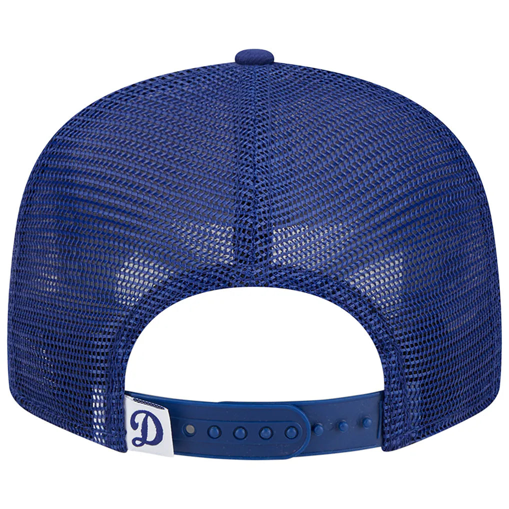 Los Angeles Dodgers New Era D Logo Team Color Trucker 9FIFTY Snapback Hat - Royal Techwosell