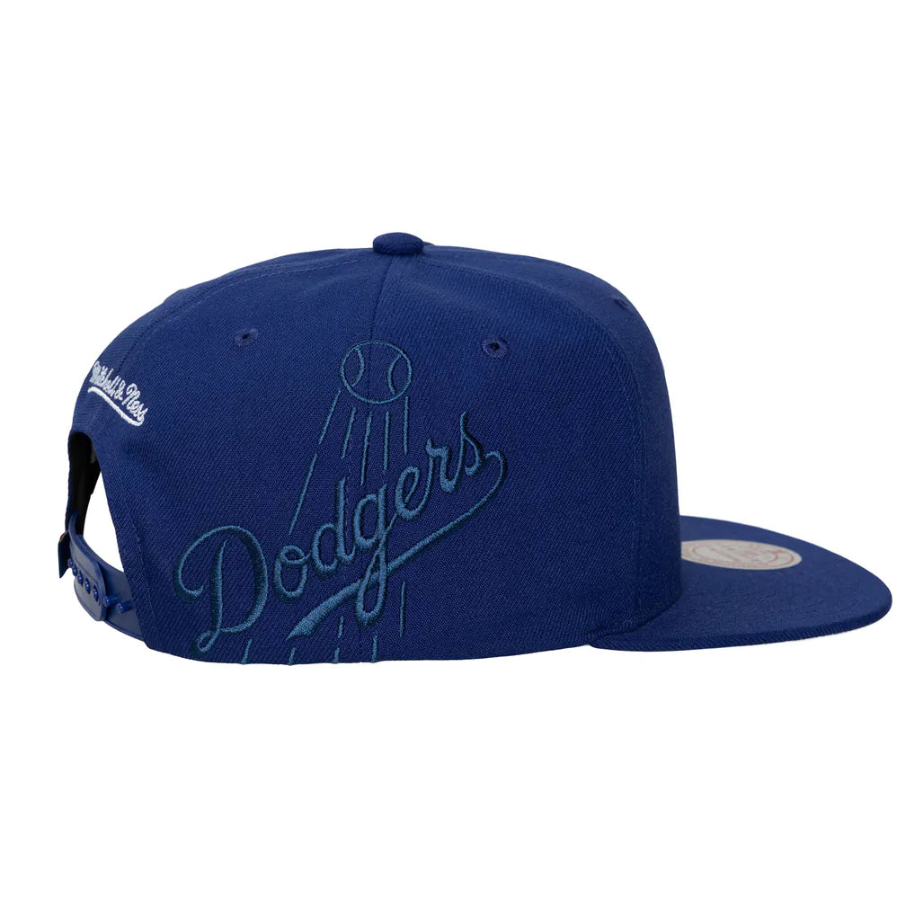 Los Angeles Dodgers Mitchell & Ness Unisex Side Logo Snapback Hat - Royal Techwosell