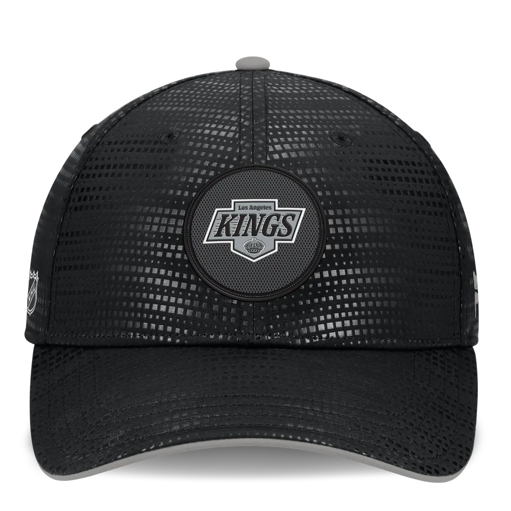 Los Angeles Kings Fanatics Authentic Pro Rink Debossed Stretch Fit Hat - Black