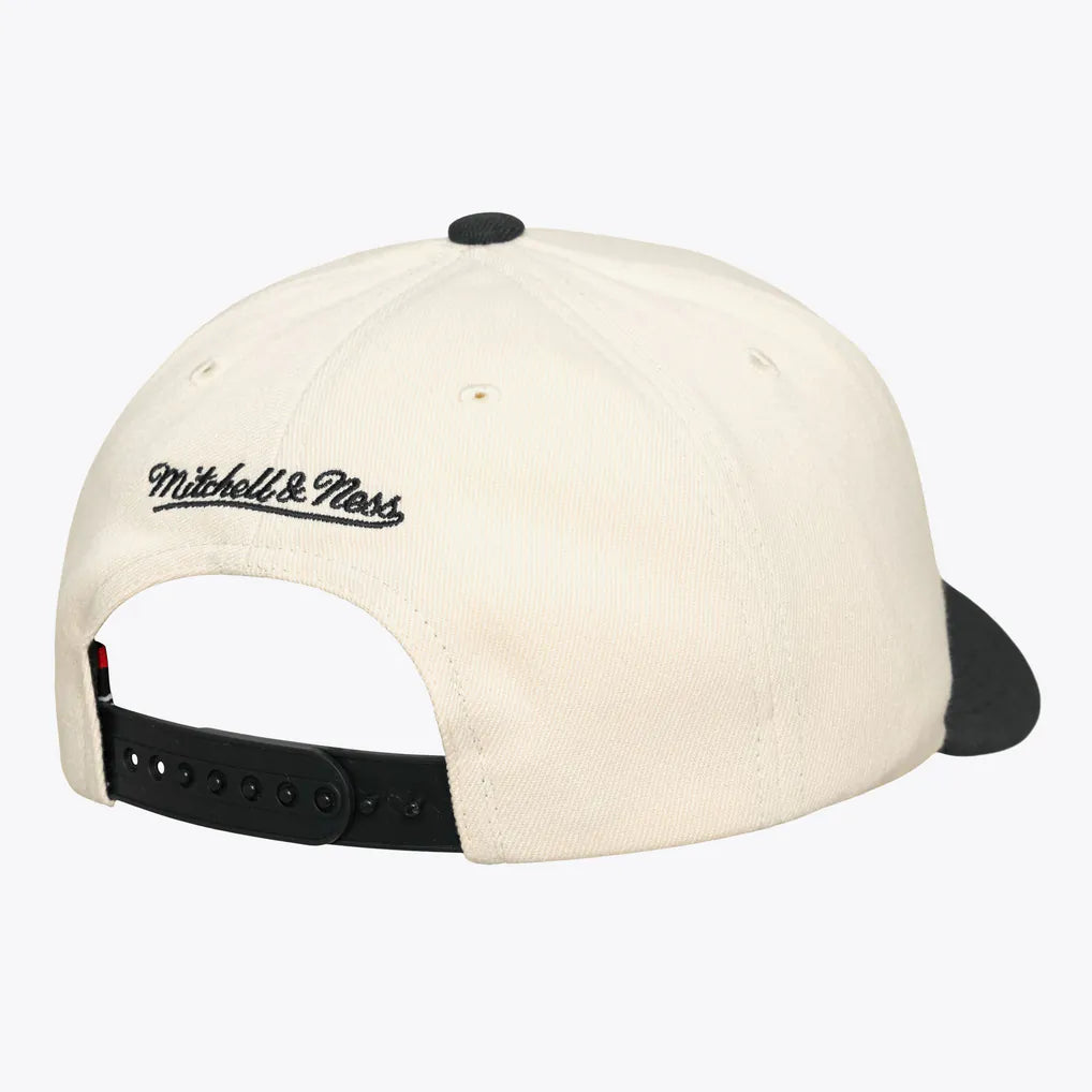 New York Mets Mitchell & Ness Flawless Stretch Snapback Hat - Cream/Black