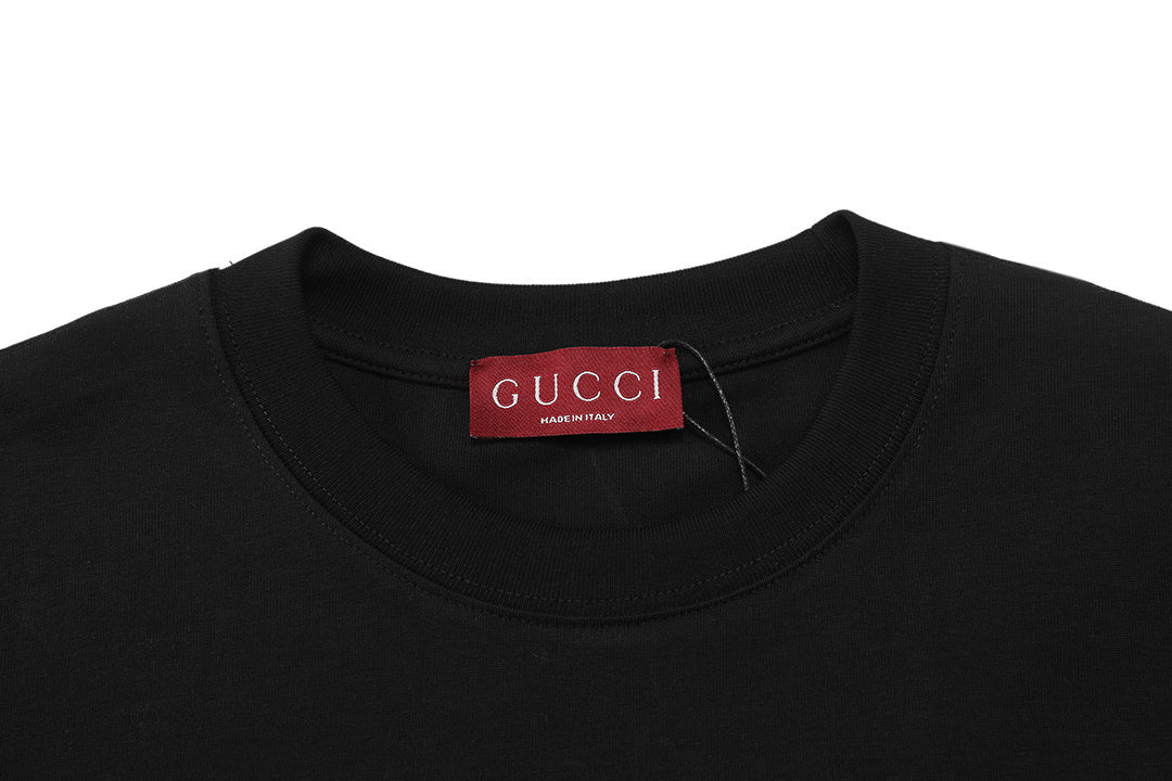 Gucci T-Shirt Without Collar 'Black' Techwosell