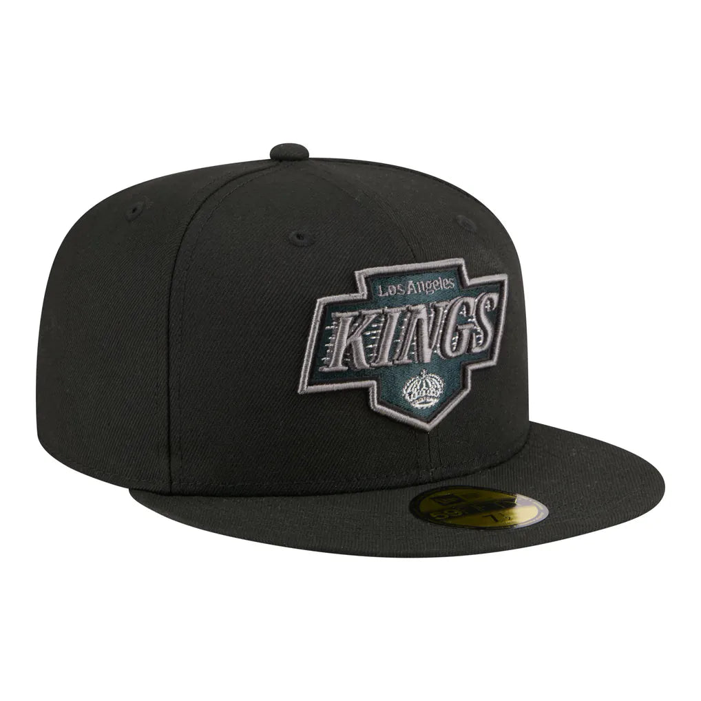 Los Angeles Kings New Era Color Pop 59FIFTY Fitted Hat - Black Techwosell