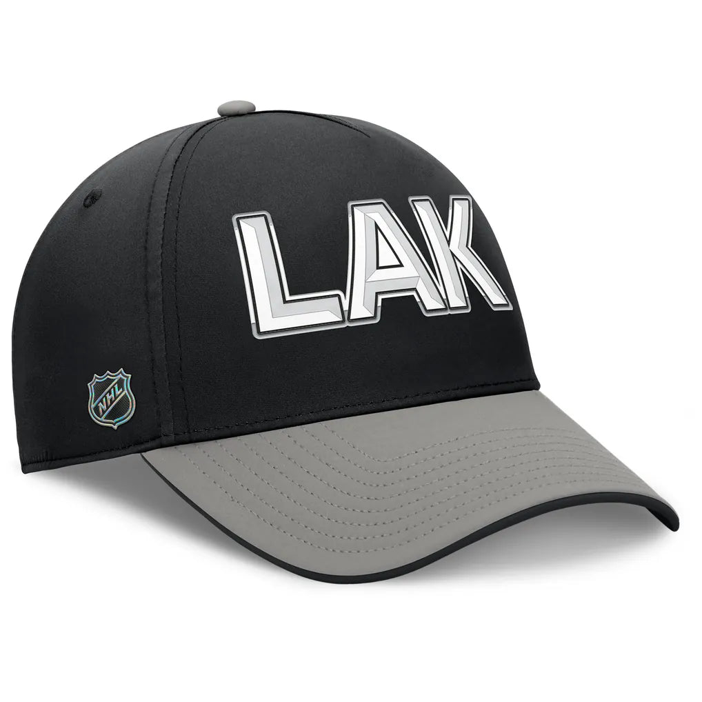 Los Angeles Kings Fanatics Authentic Pro Rink Team Code Flex Hat - Black/Gray