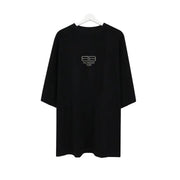 Balenciaga Black T-Shirt Without Collar Techwosell