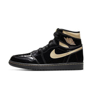 Air Jordan 1 High 'Black Metallic Gold Patent' Techwosell