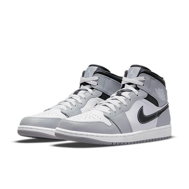 Air Jordan 1 Mid 'Light Smoke Grey Anthracite' Techwosell