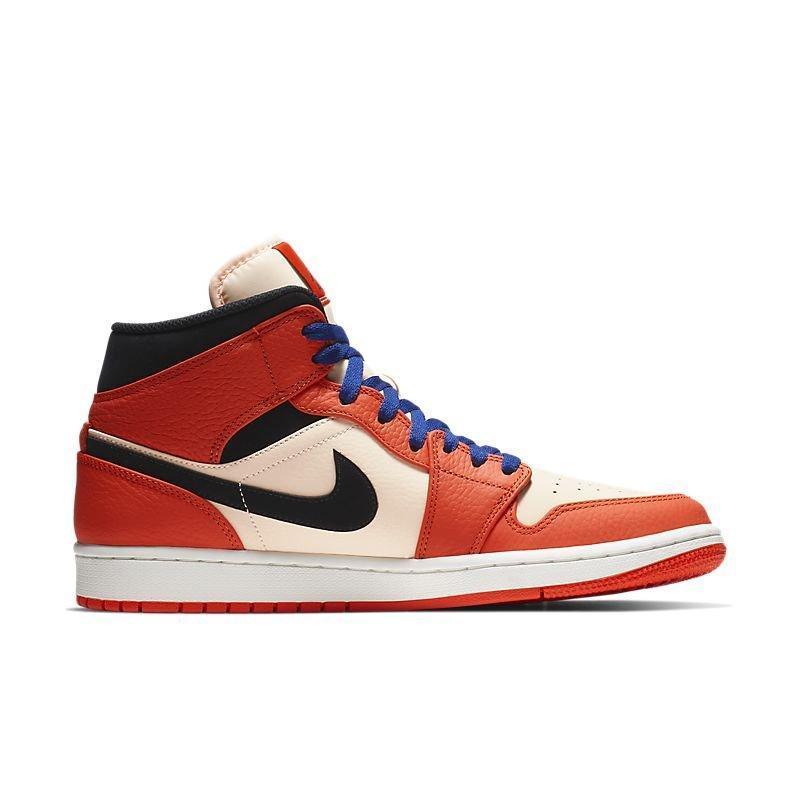 Air Jordan 1 Mid 'Team Orange Black' Techwosell