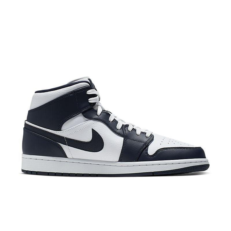 Air Jordan 1 Mid 'White Metallic Gold Obsidian' Techwosell