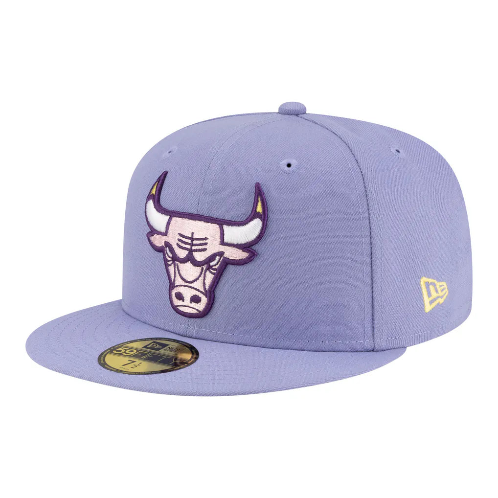 Chicago Bulls New Era Color Pack 59FIFTY Fitted Hat - Lavender