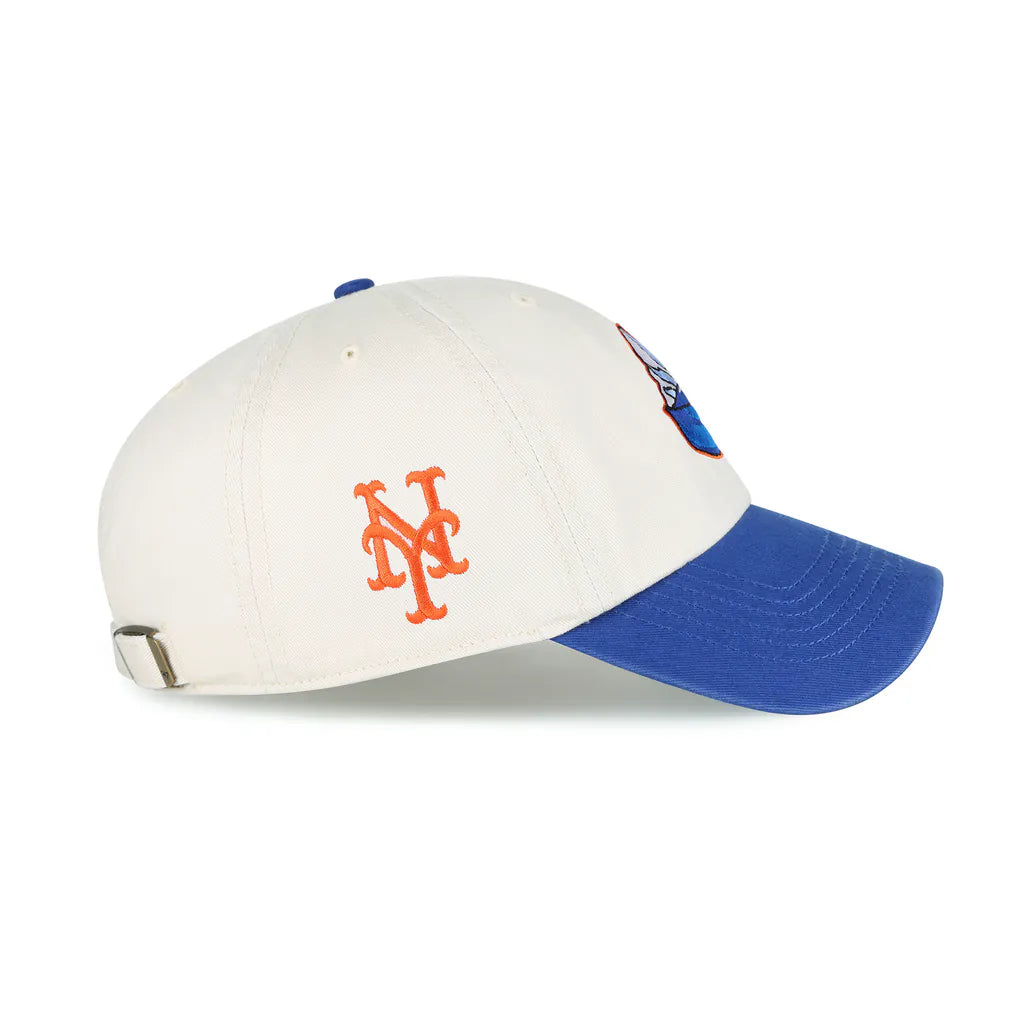 New York Mets '47 Unisex Single Swirl Ice Cream Helmet 2.0 Clean Up Adjustable Hat - Natural