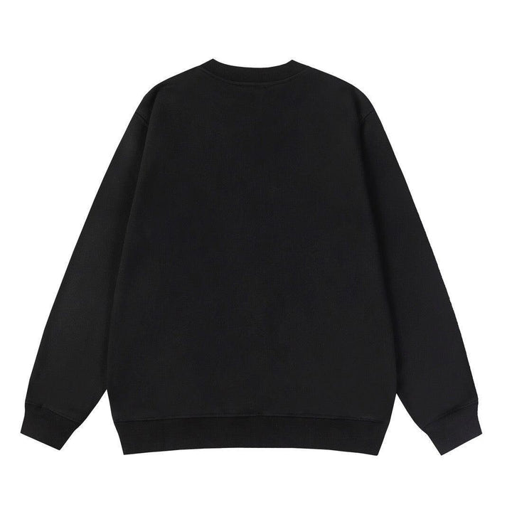 Moncler Logo Embroidered Printed Cotton Jersey Sweatshirt - Black