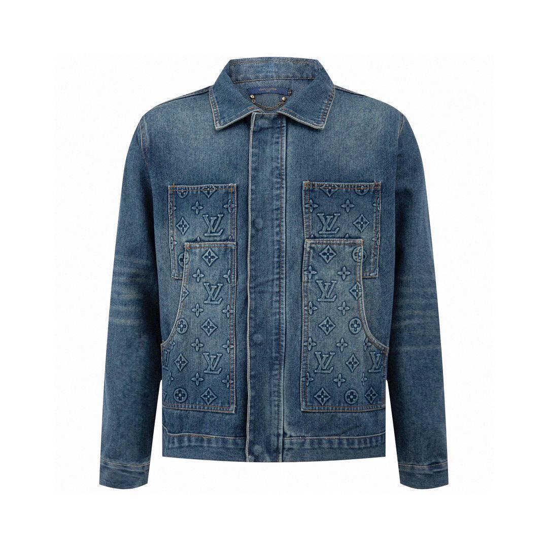 LOUIS VUITTON Denim Jacket Blue Techwosell