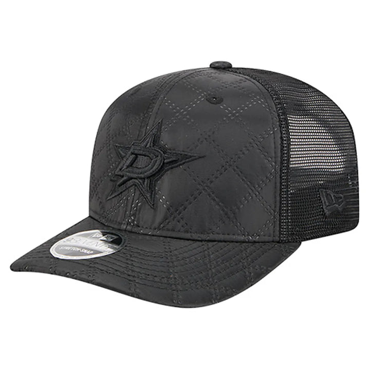 Dallas Stars New Era Quilted Nylon 9SEVENTY Adjustable Trucker Hat - Black