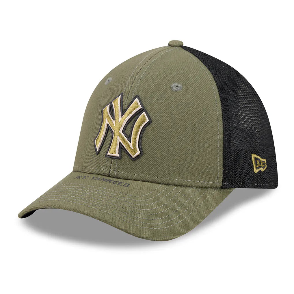 New York Yankees New Era 2026 Armed Forces Day 39THIRTY M-Crown Flex Hat - Olive
