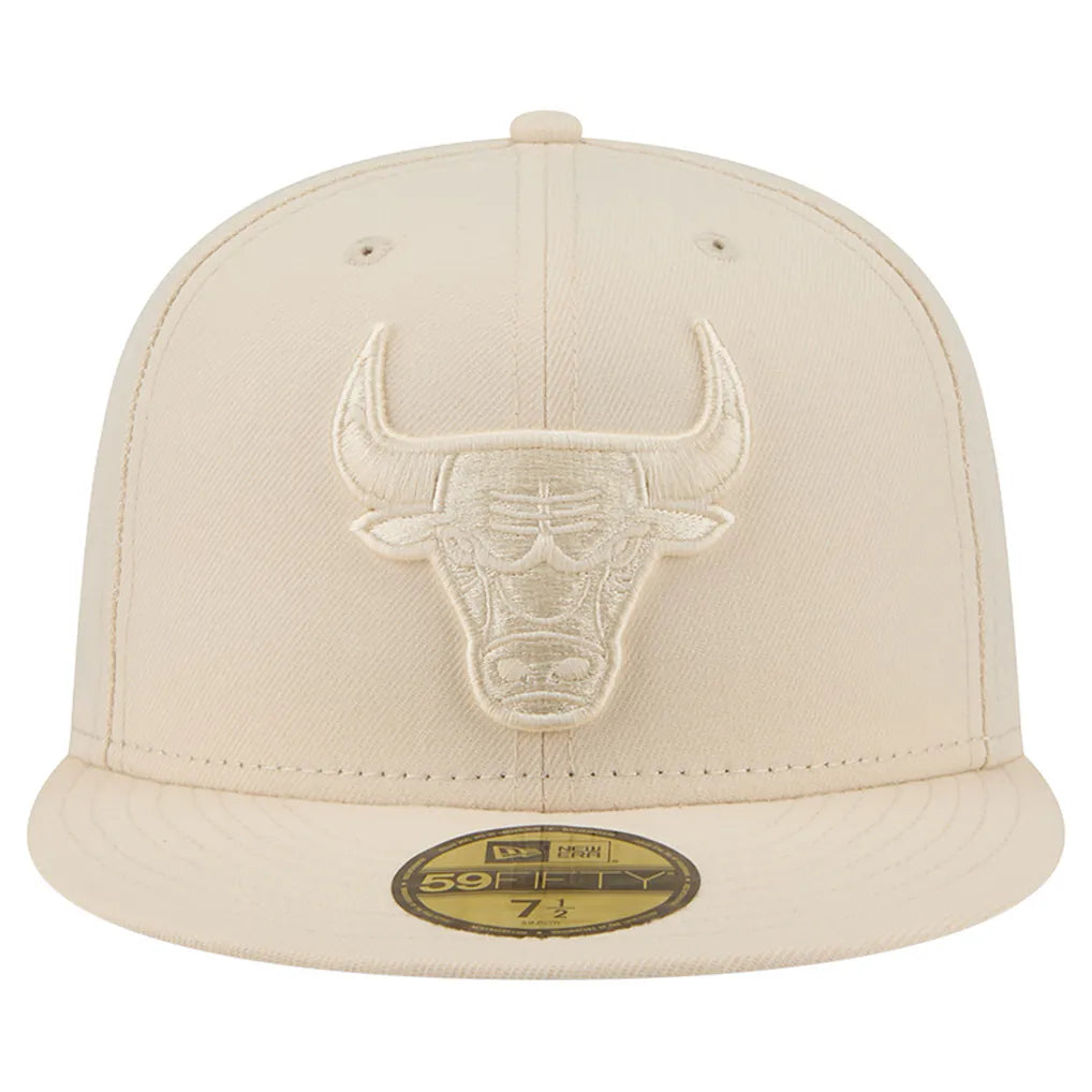 Chicago Bulls New Era Color Pack 59FIFTY Fitted Hat - Cream