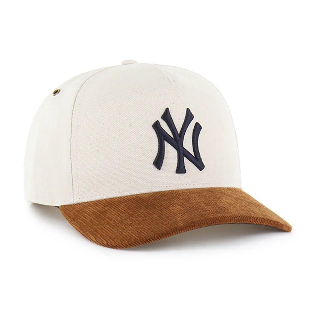 New York Yankees Carhartt x '47 Undyed Relaxed Hitch Adjustable Hat - Natural/Brown
