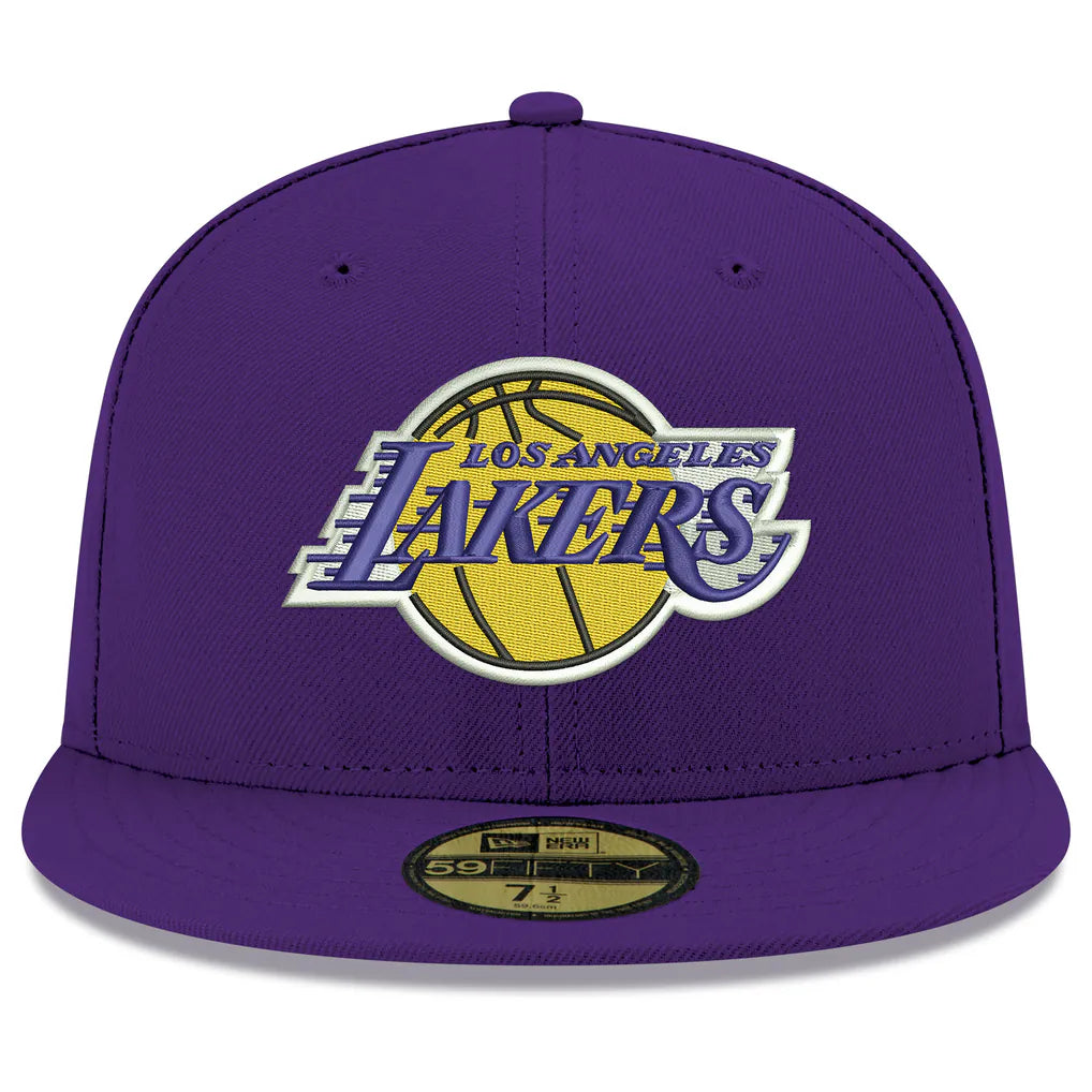 Los Angeles Lakers New Era Team 59FIFTY Fitted Hat - Purple