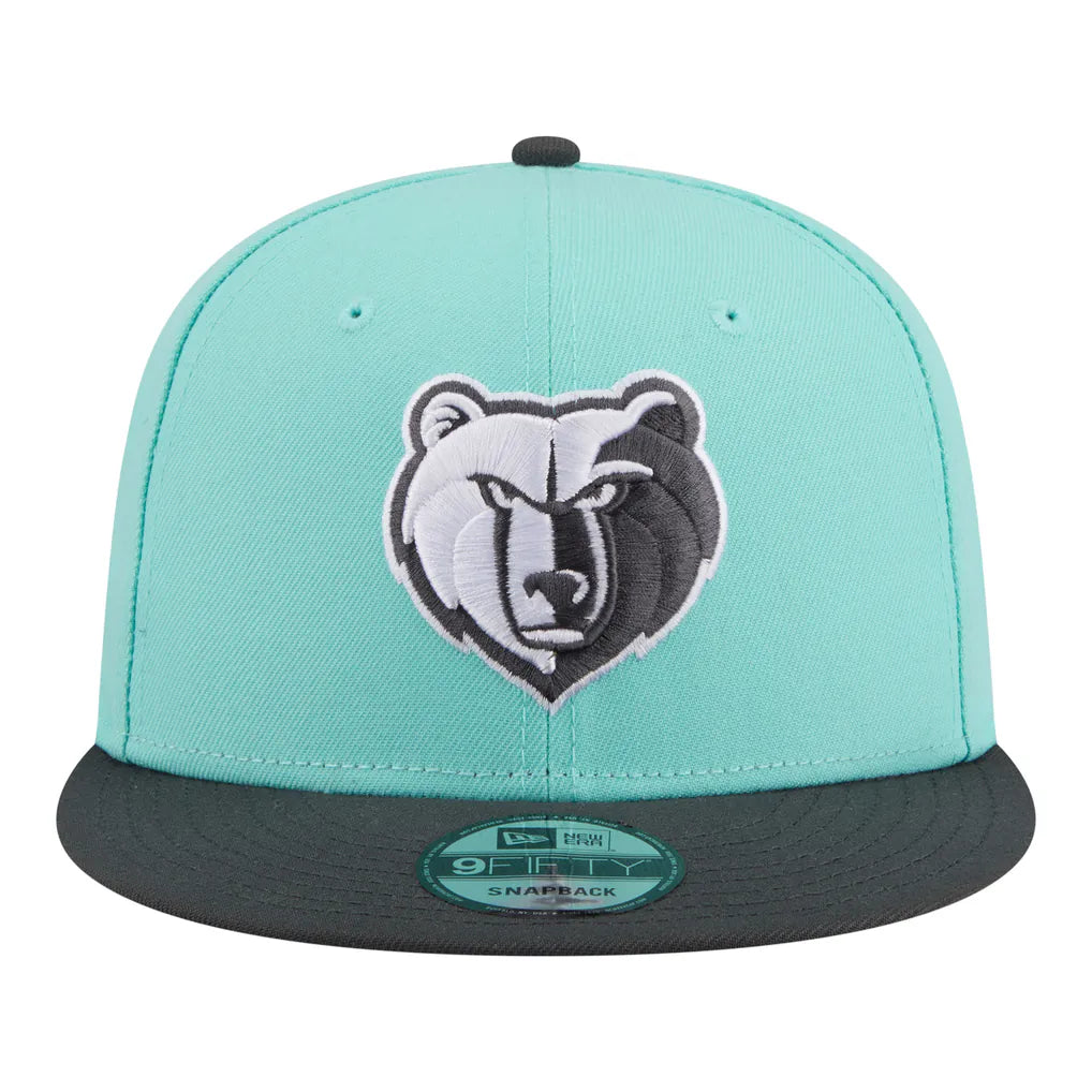 Memphis Grizzlies New Era Color Pack Two-Tone 9FIFTY Snapback Hat - Turquoise/Charcoal Techwosell