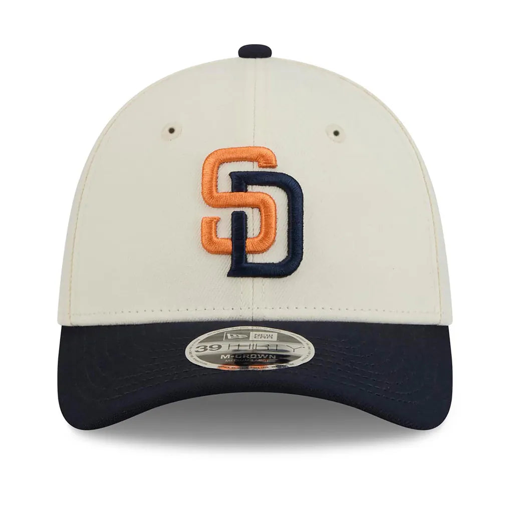 San Diego Padres New Era 2026 City Connect M-Crown 39THIRTY Flex Hat - Cream/Obsidian Techwosell