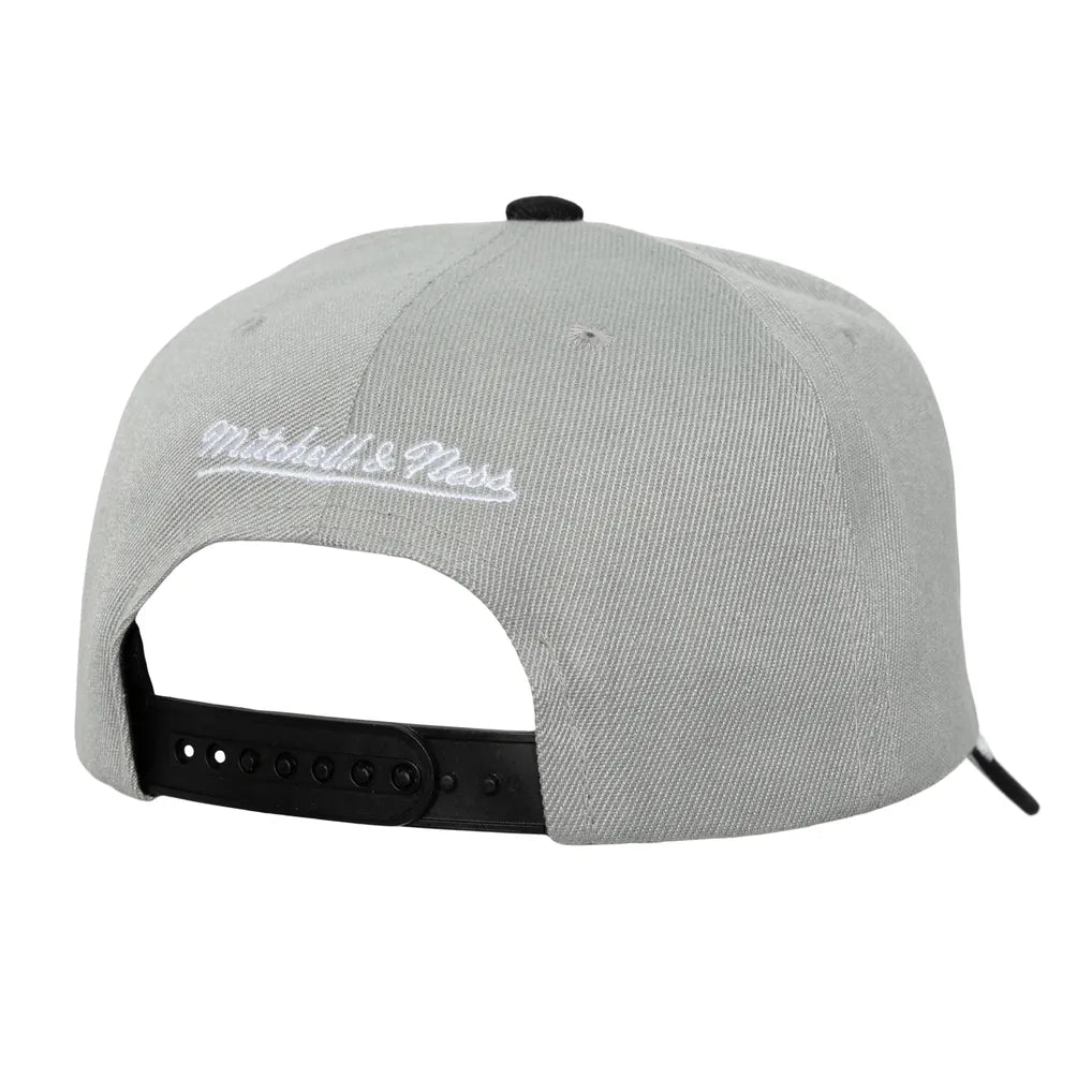 Los Angeles Kings Mitchell & Ness Underarch Two-Tone Pro Crown Snapback Hat - Gray/Black Techwosell