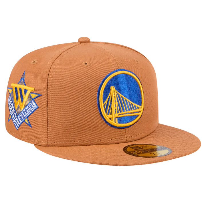 New Era Golden State Warriors Color Pack 59FIFTY Fitted Hat - Tan