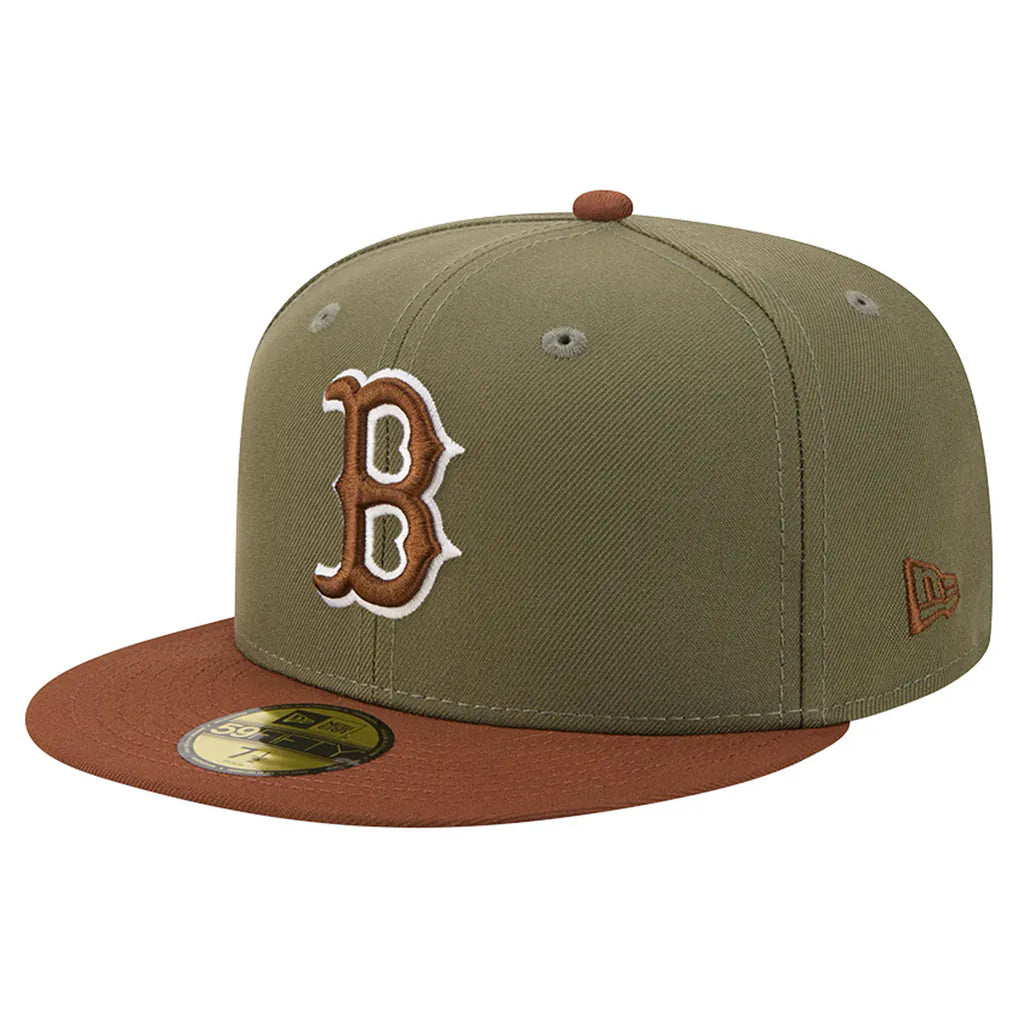 Boston Red Sox New Era Color Pack 59FIFTY Fitted Hat - Olive/Brown