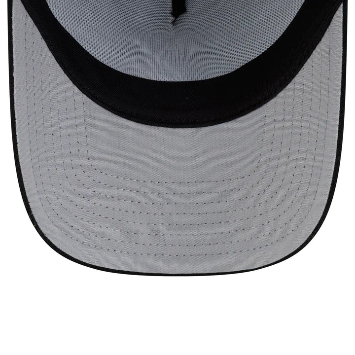 Atlanta Braves New Era Side Script 9FORTY A-Frame Trucker Adjustable Hat - Black