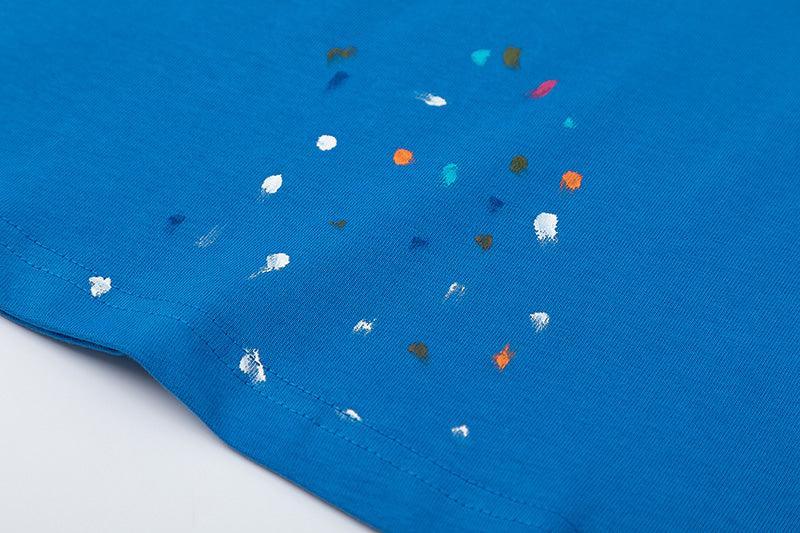 Amiri Blue T-Shirt Without Collar