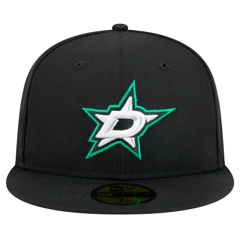 Dallas Stars New Era Core 59FIFTY Fitted Hat - Black Techwosell