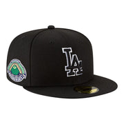 Los Angeles Dodgers New Era Blue Heaven On Earth Stadium Patch 59FIFTY Fitted Hat - Black Techwosell