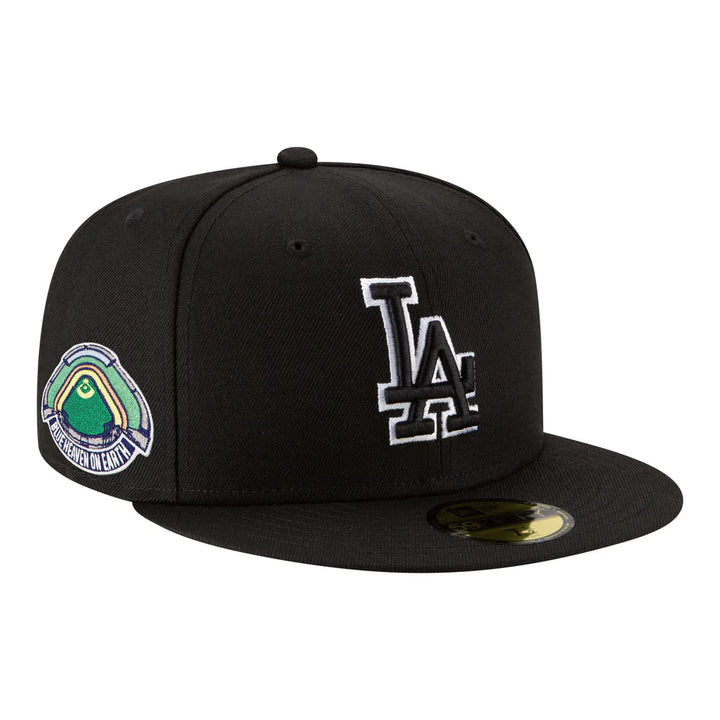 Los Angeles Dodgers New Era Blue Heaven On Earth Stadium Patch 59FIFTY Fitted Hat - Black