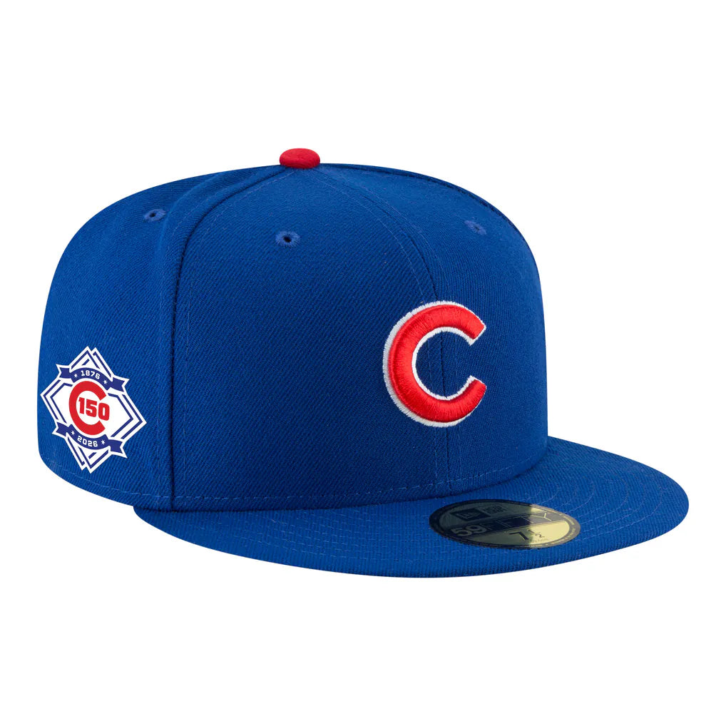 Chicago Cubs New Era 150th Anniversary 59FIFTY Fitted Hat - Royal