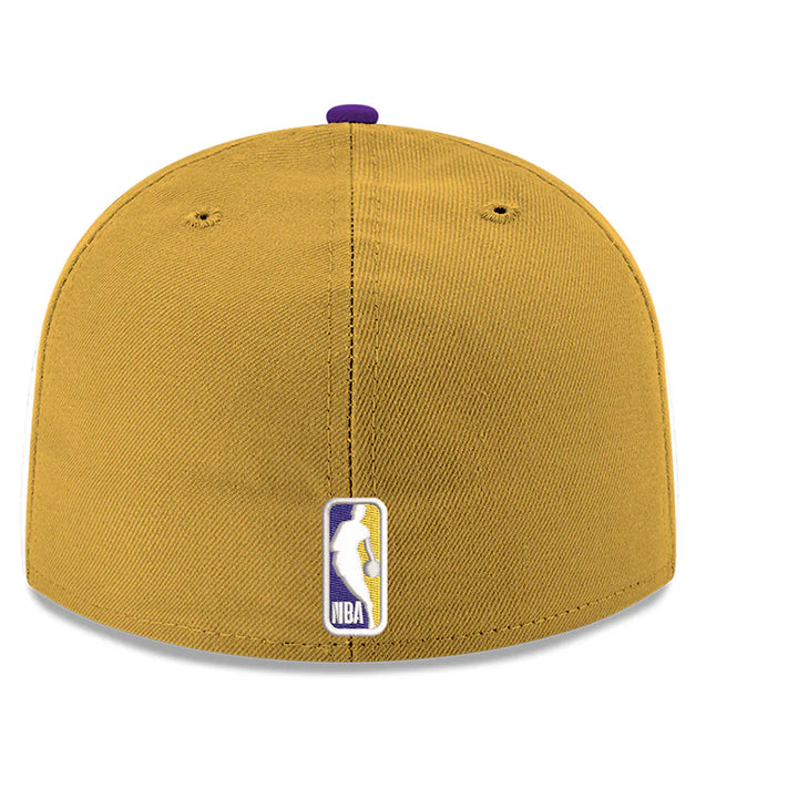 Los Angeles Lakers New Era Two-Tone 59FIFTY Fitted Hat - Gold