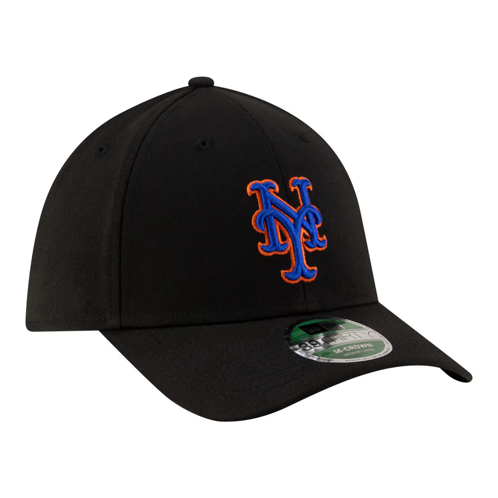 New York Mets New Era Alternate Player Replica 39THIRTY M-Crown Flex Hat - Black Techwosell