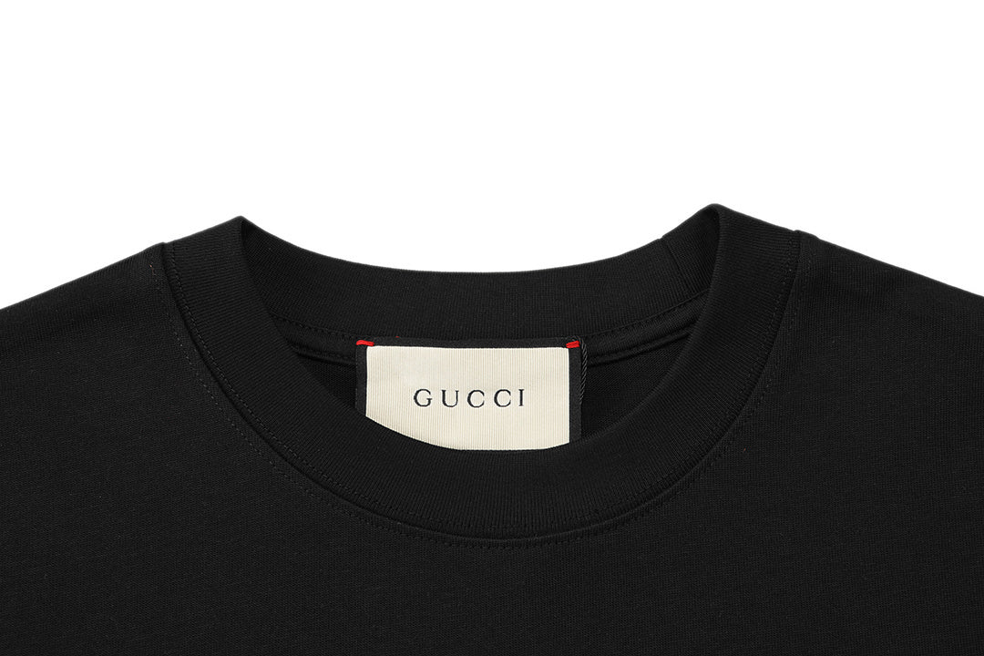 Gucci T-Shirt Without Collar 'Black' Techwosell