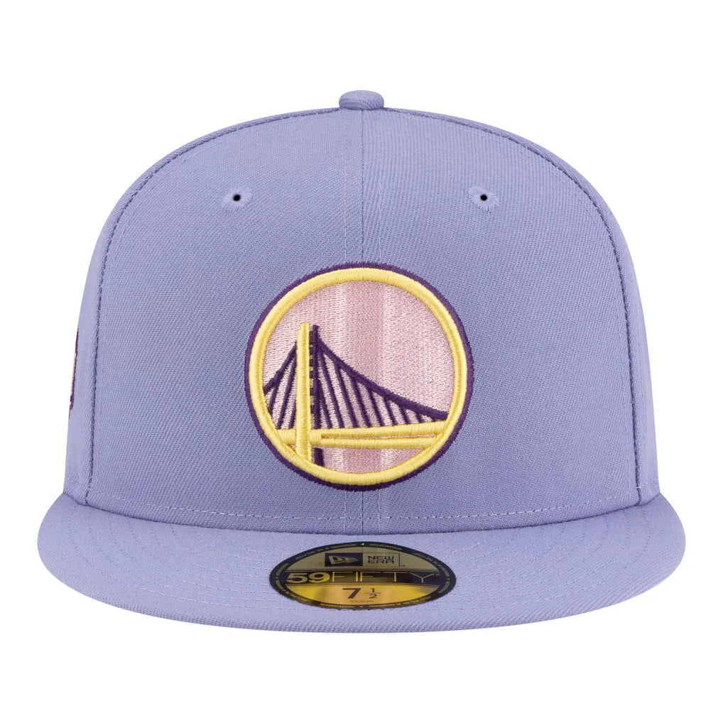 Golden State Warriors New Era Color Pack 59FIFTY Fitted Hat - Lavender