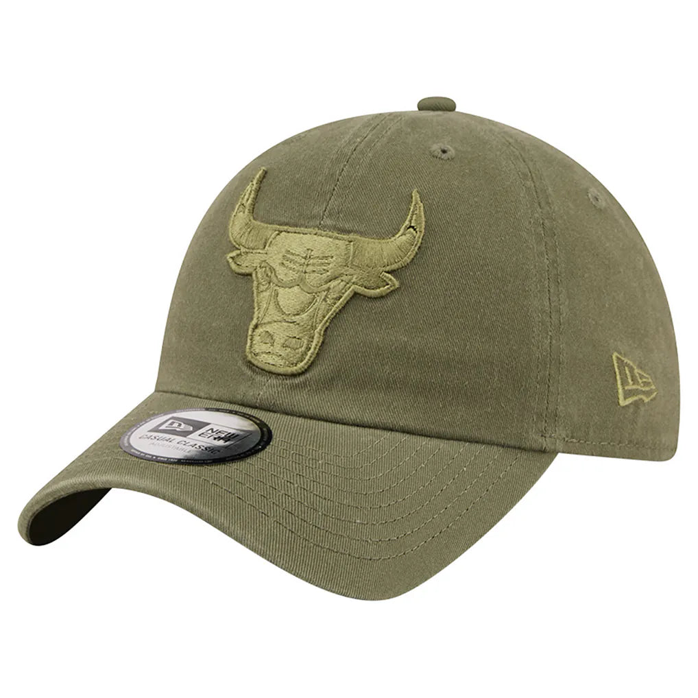 Chicago Bulls New Era Color Pack Casual Classic Adjustable Hat - Green Techwosell