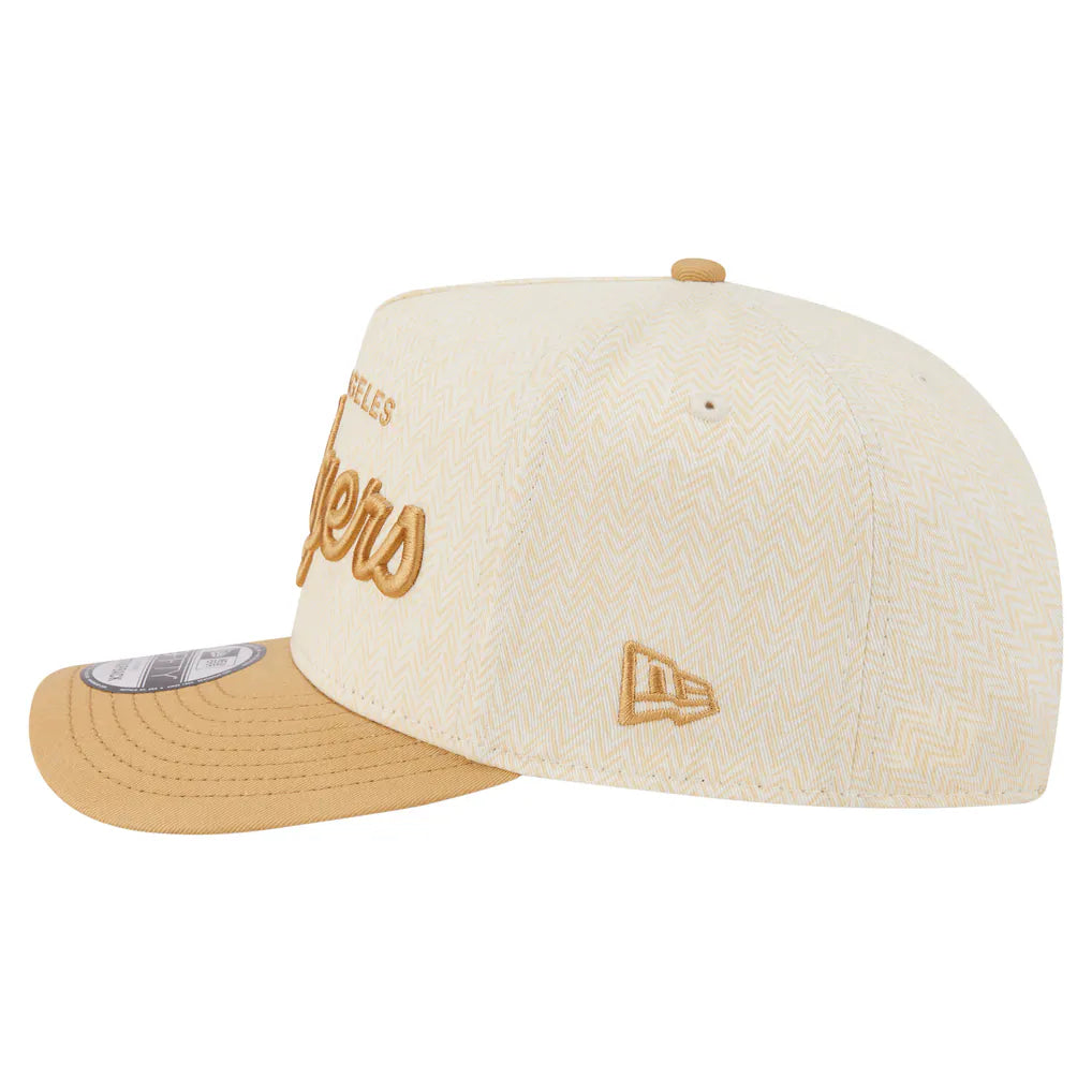 Los Angeles Dodgers New Era Herringbone 9FIFTY A-Frame Snapback Hat - Cream