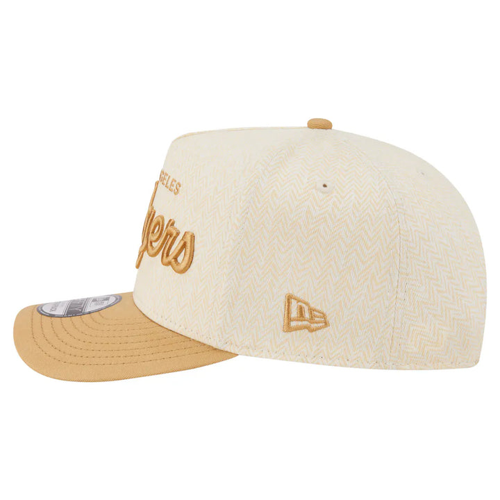 Los Angeles Dodgers New Era Herringbone 9FIFTY A-Frame Snapback Hat - Cream